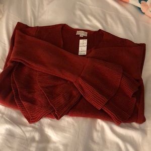 LOFT Cardigan with Tiered Bell Sleeves